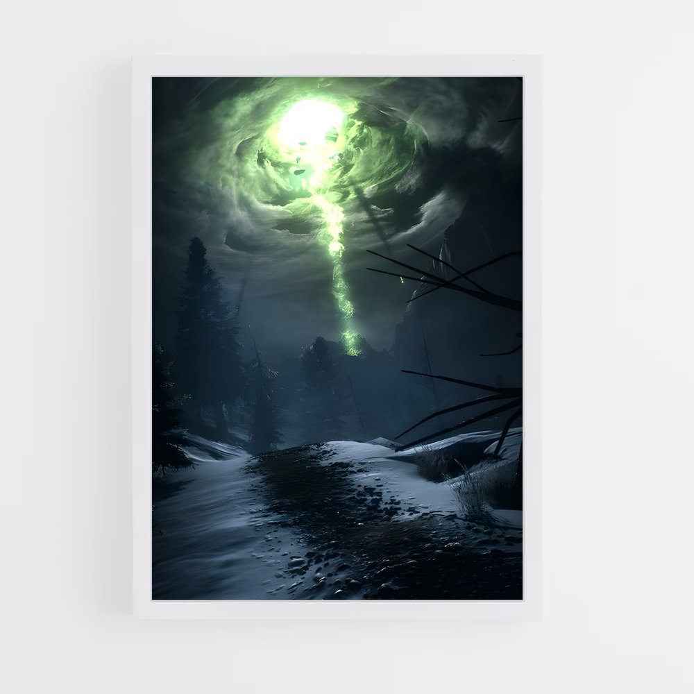 Poster Lumière de la Forêt Sombre – affiche Dragon age (vue 3)